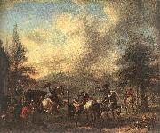 WOUWERMAN, Philips Riding School  4et oil painting on canvas